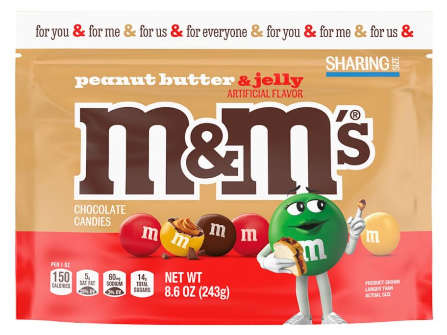 M&M's Peanut Butter & Jelly Candy 8.6oz bag