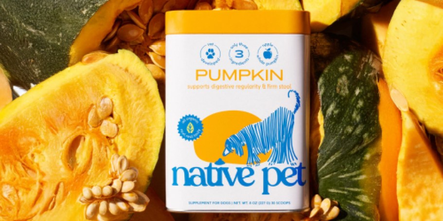 Native Pet Pumpkin Digestive Support Only $11.99 on Amazon (Reg. $20)