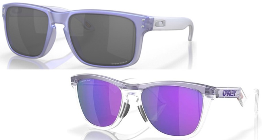 purple and gray sunglasses 