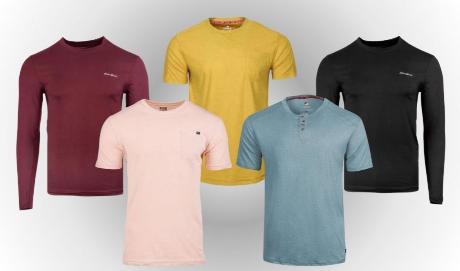 Men’s T-Shirts Only $7 Shipped on Proozy.com | Eddie Bauer, Reef, & Canada Weather Gear