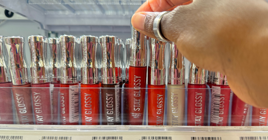 Score $5 Visa® Rewards Virtual Card* w/ $10 Rimmel London Cosmetics Purchase (Includes Fan-Fave Lip Gloss!)