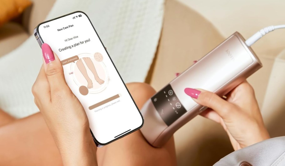 $180 Off IPL Laser Hair Remover on Amazon (Uses Smart AI for Personalized Results!)