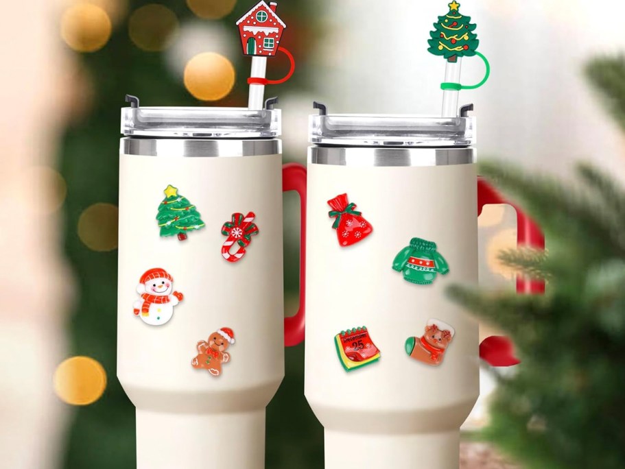 Christmas Tumbler Straw Topper Advent Calendars from $9.89 on Amazon (Fun Gift Idea for Stanley Fans!)