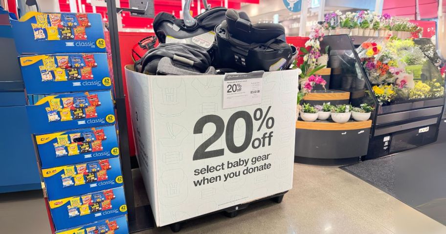 Target Car Seat Trade in Event box in store