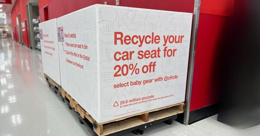 target car seat recycle box in store