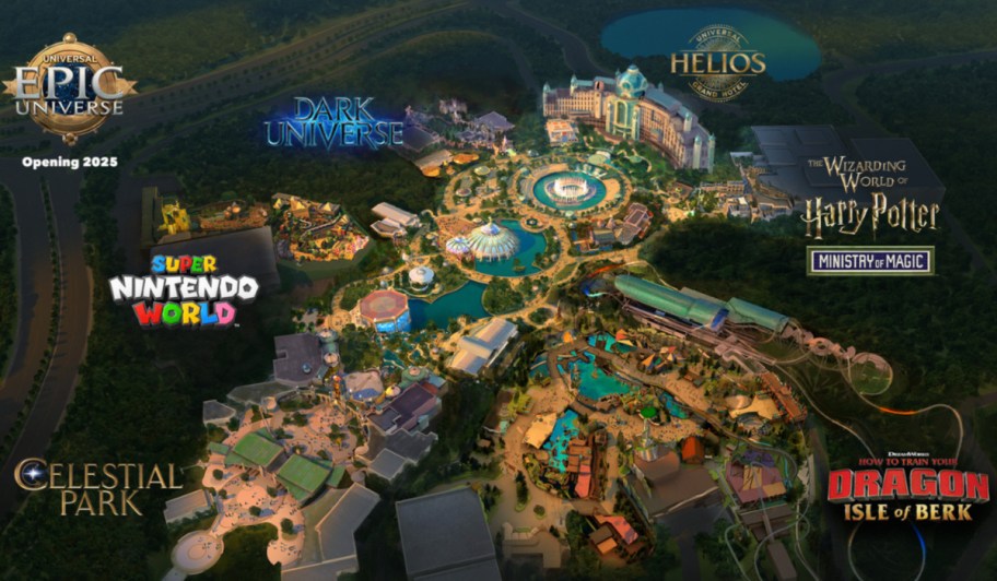 epic universe orlando map