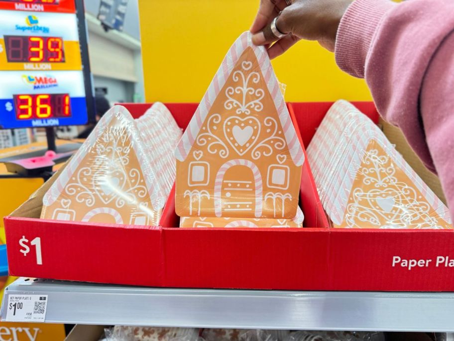 Gingerbread House Paper Plates