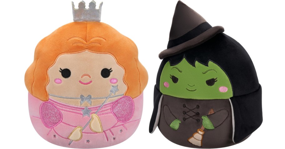 glinda and wicked with of the west squishmallows