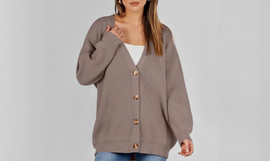 Women’s Oversized Cardigan Just $13.99 Shipped w/ Amazon Prime (Reg. $39)