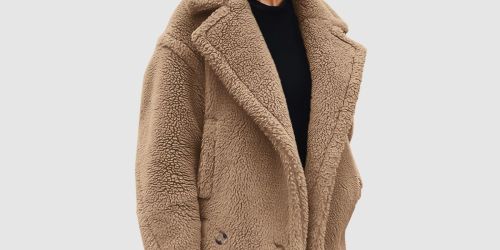 Women’s Faux Sherpa Jacket ONLY $17.99 Shipped on Amazon (Reg. $50)