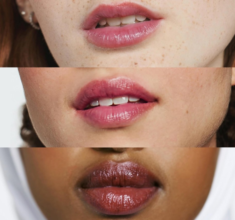 women wearing black honey lipstick