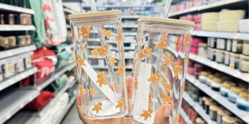 Gingerbread Man Glass Tumblers UNDER $3 on Walmart.com