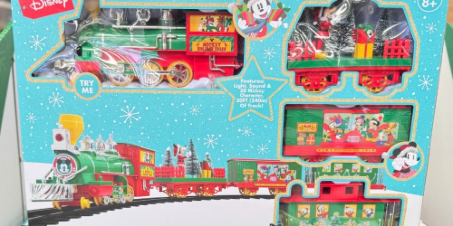 Disney & Grinch Large Christmas Train Sets Just $49.98 Shipped on HomeDepot.com