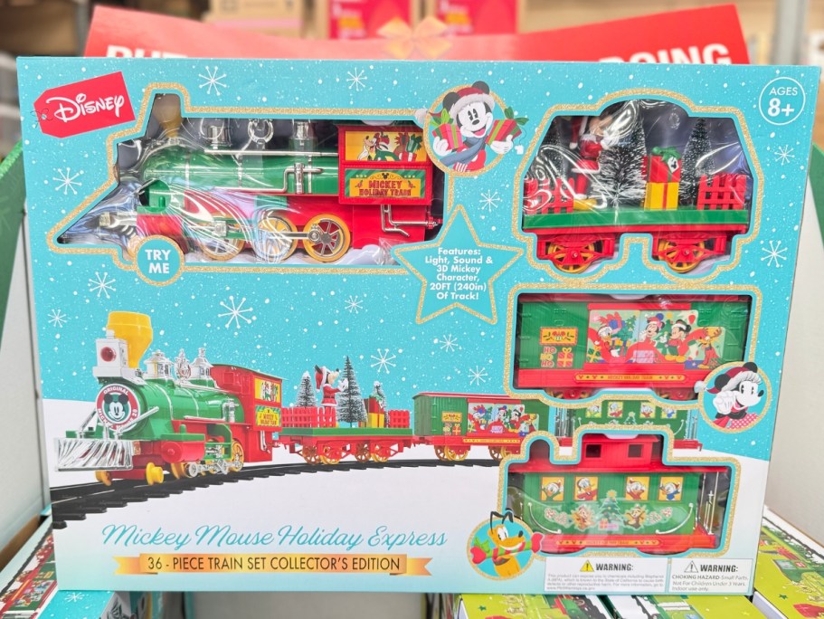 Disney & Grinch Large Christmas Train Sets Just $49.98 Shipped on HomeDepot.com