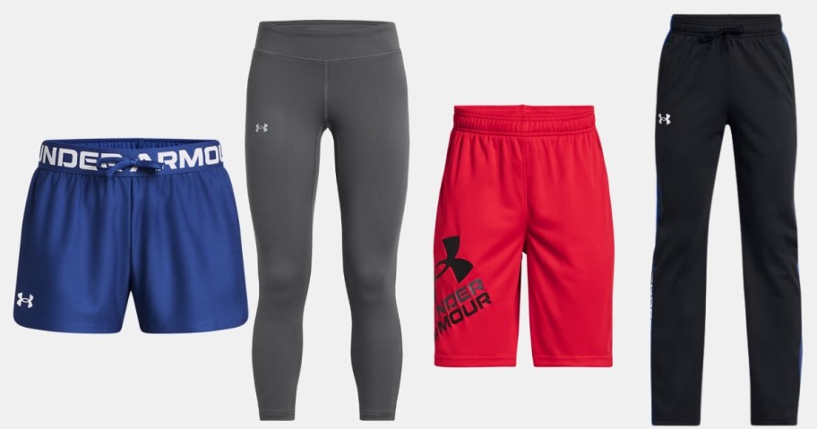 Under Armour kid's shorts, leggings, and pants