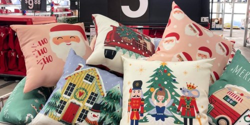 Walmart Reversible Outdoor Christmas Pillows Just $5!