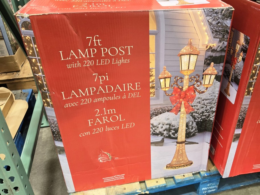 christmas lamp post outdoor decoration 