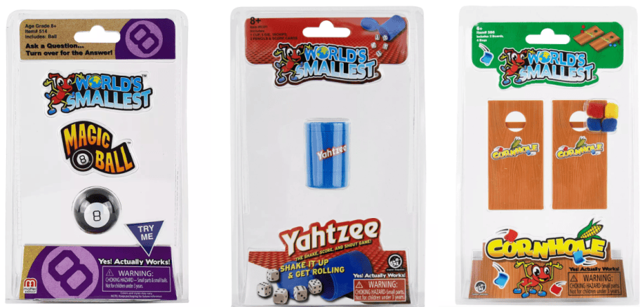 3 tiny toys
