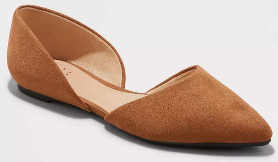 A New Day Women's Julie Ballet Flats in Cognac 