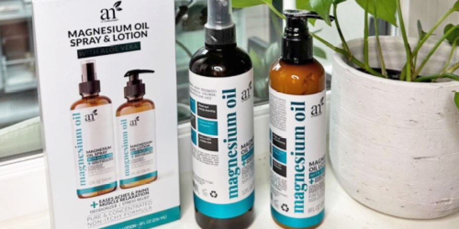 Magnesium Oil Spray AND Lotion Set Only $11.38 Shipped on Amazon (Reg. $30)