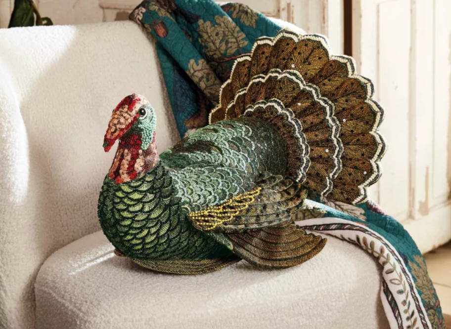 A turkey-shaped pillow from the John Derian Collection at Target