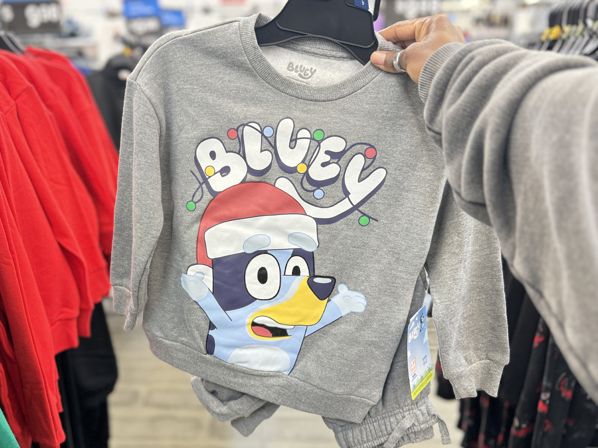 NEW Kids Character Christmas Clothes on Walmart.com | Bluey, Disney, Grinch, & More