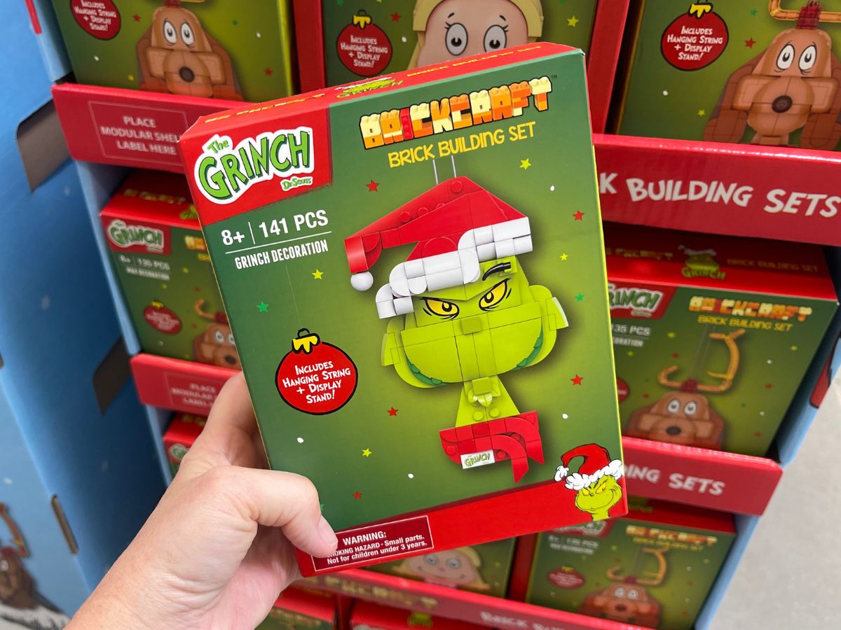 Grinch Brickcraft Building Kits Just $8.88 at Walmart | Ornaments, Wreath, & More!