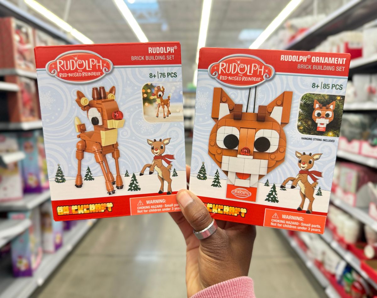 Brickcraft Building Kits from $4.97 at Walmart | Rudolph & Grinch Ornaments!