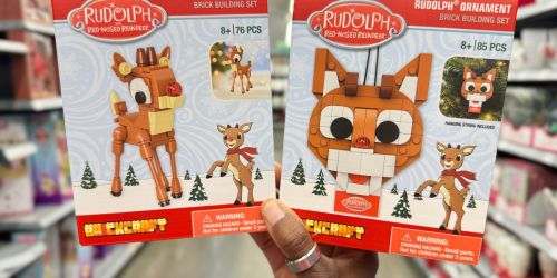 Brickcraft Building Kits from $4.97 at Walmart | Rudolph & Grinch Ornaments!