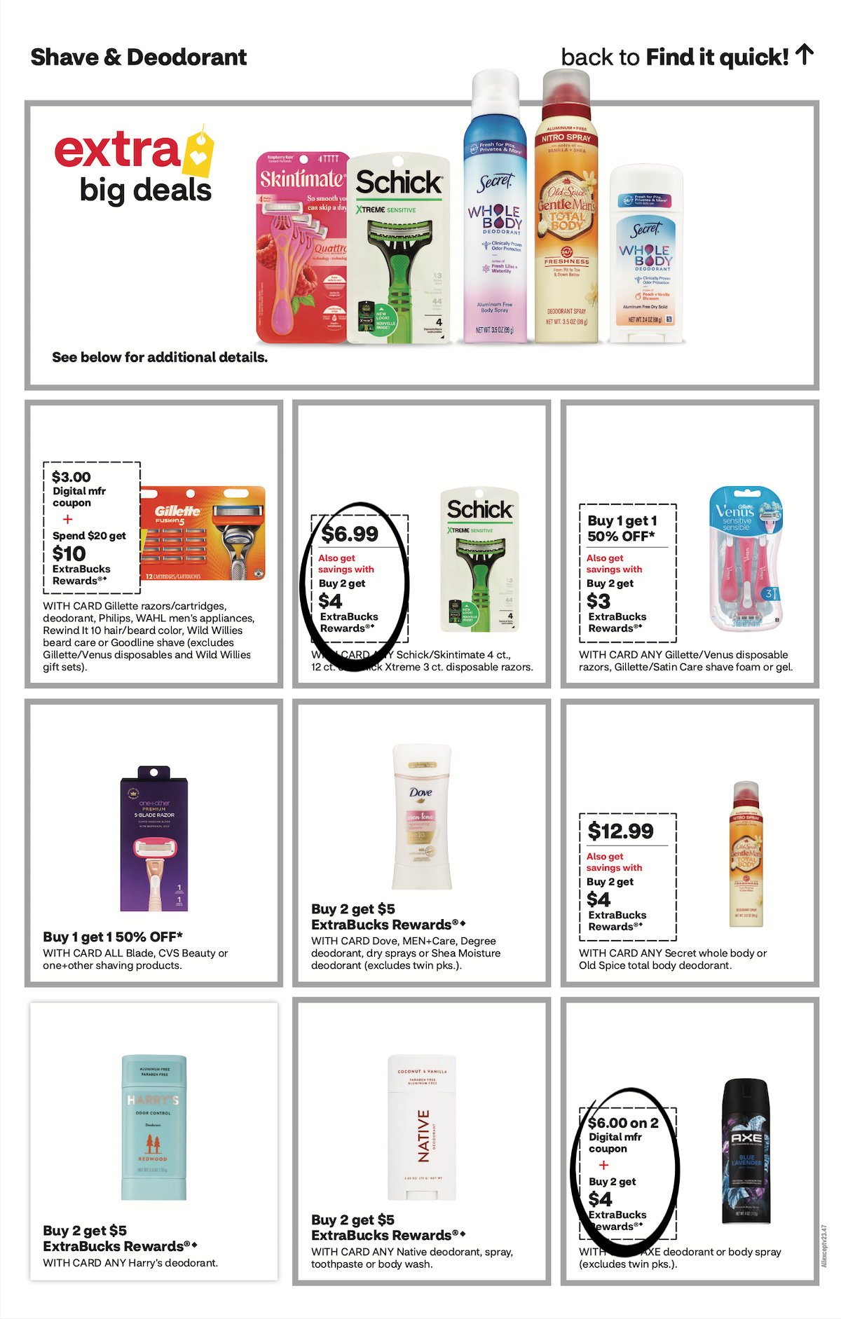 page from CVS ad