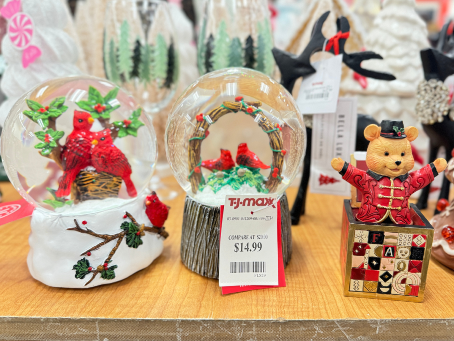 Christmas Snow Globes at TJMaxx