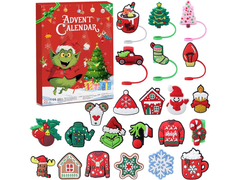 Christmas Straw Topper 24-Day Advent Calendar