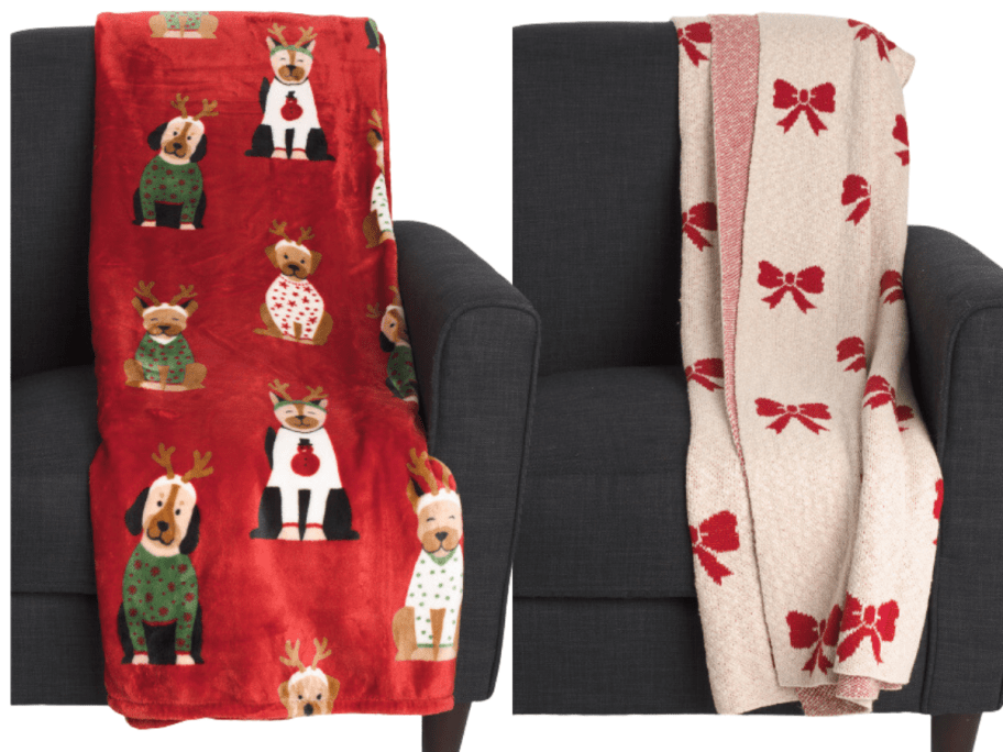 Christmas Throws at TJMaxx