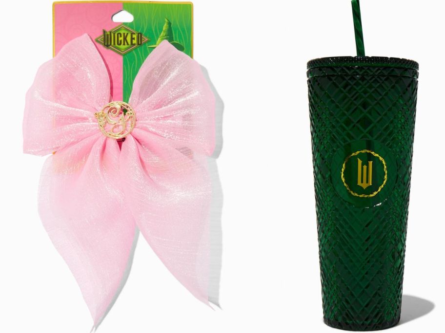 Claire's Wicked Hair Bow and Tumbler