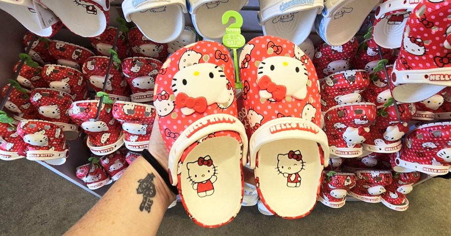 TWO Pairs of Crocs Only $50 Shipped | Includes Hello Kitty, Matching Styles, & More!