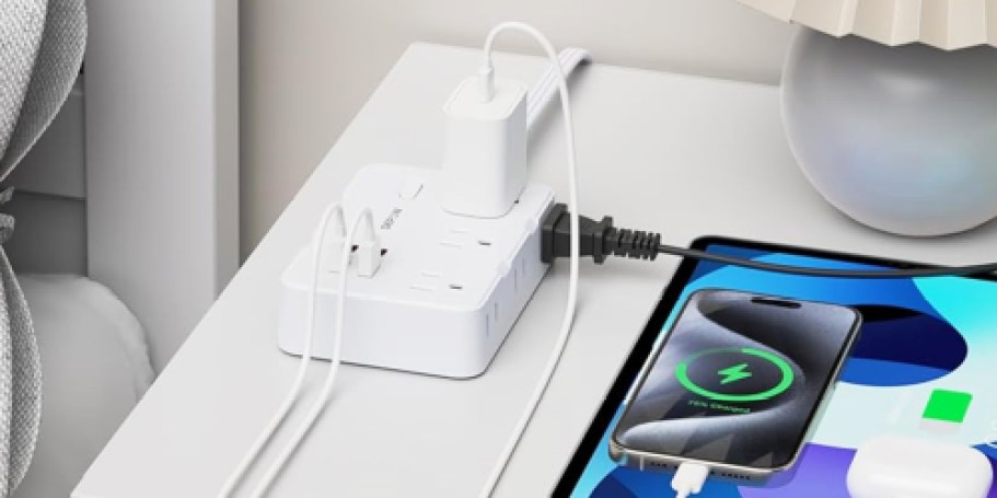 Power Strip Charging Station Only $9.99 on Amazon | Includes 6 Outlets & 4 USB Ports