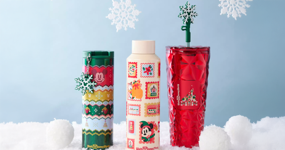 Disney Starbucks Holiday Tumbler and Bottles