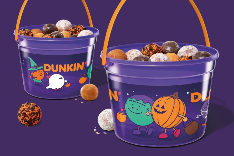 NEW Dunkin’ Halloween Menu Drops Tomorrow – Including the Highly-Anticipated Munchkin Buckets