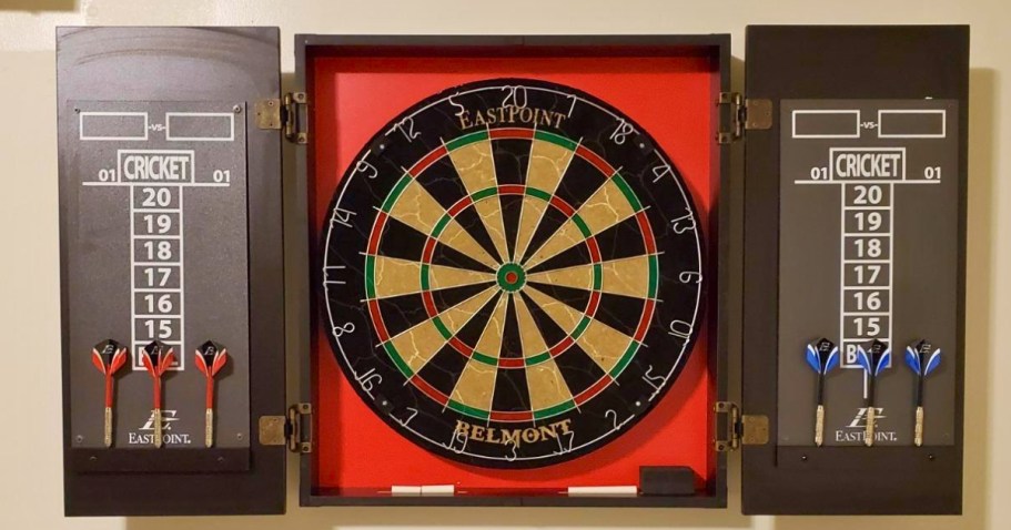 Dartboard Set w/ Cabinet & Accessories Just $29.97 on Amazon (Reg. $80)