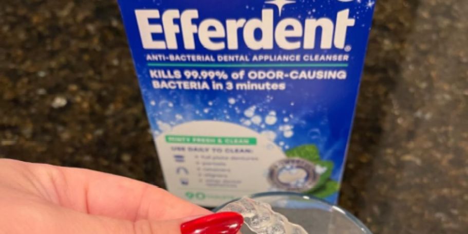 Efferdent Cleaning Tablets 44-Count Just $1.31 Shipped on Amazon (Use to Clean Water Bottles!)