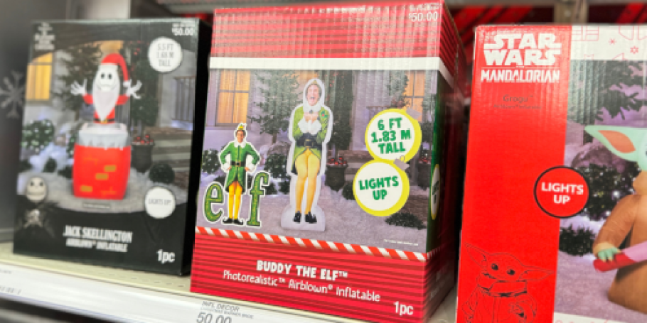 Get 50% Off Christmas Inflatables at Target | Buddy The Elf Only $24.99!