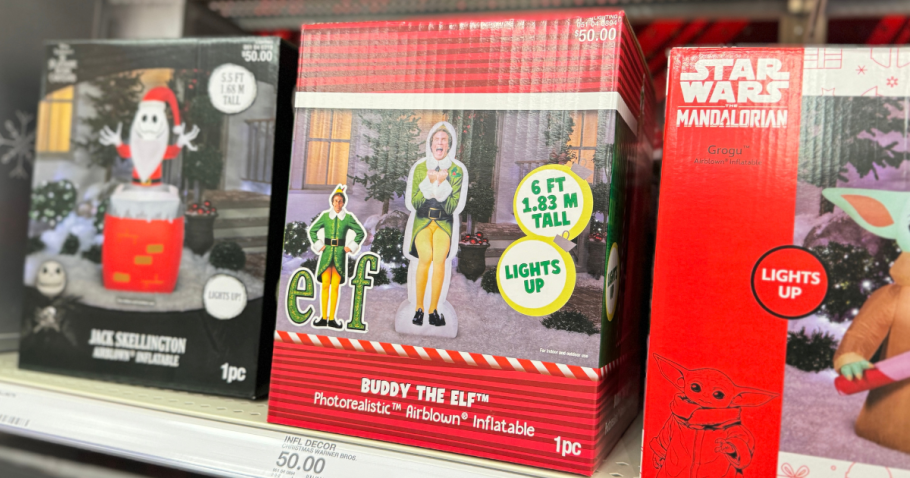 Get 50% Off Christmas Inflatables at Target | Buddy The Elf Only $24.99!