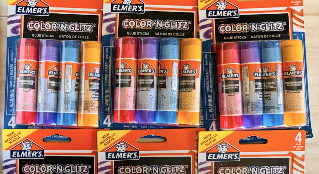 Elmer’s Color & Glitz Glue Sticks 24-Pack $6.88 Shipped on Amazon (Just 29¢ Each)