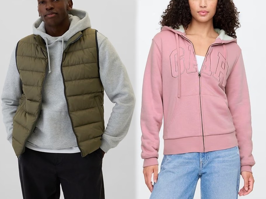 GAP Vest and Hoodie