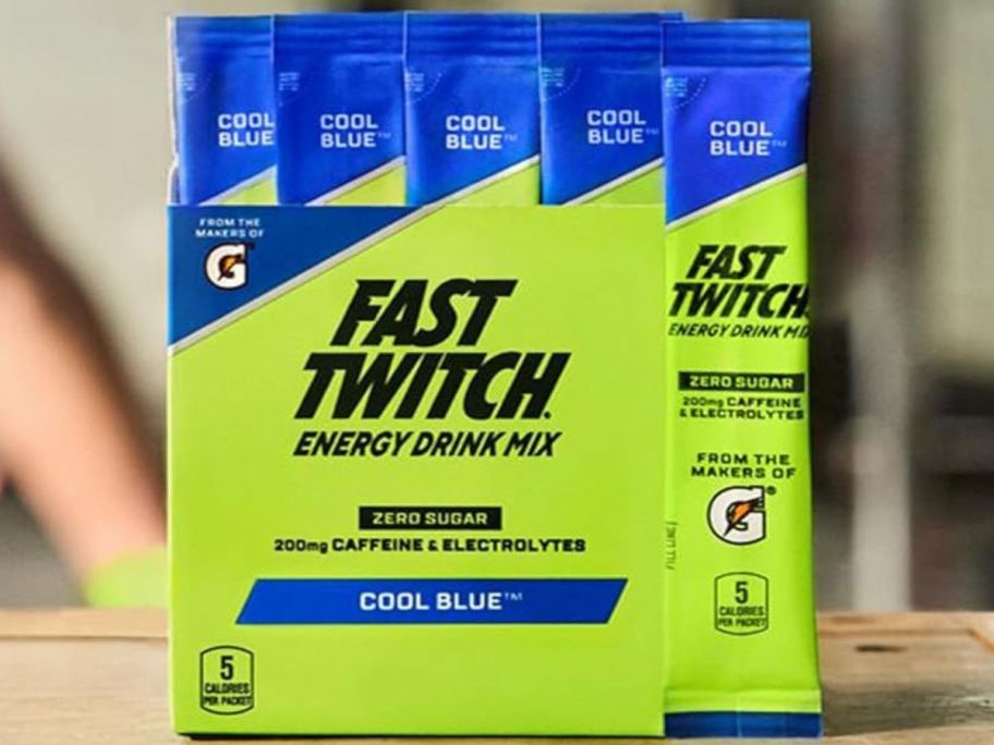 A box of Gatorade Fast Twitch Powder