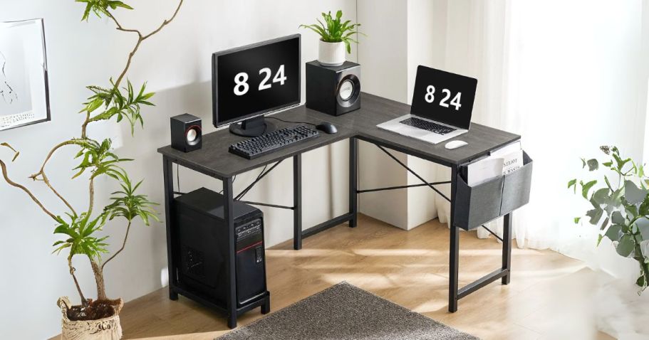 L-Shaped Computer Desk Only $45 Shipped on Walmart.com