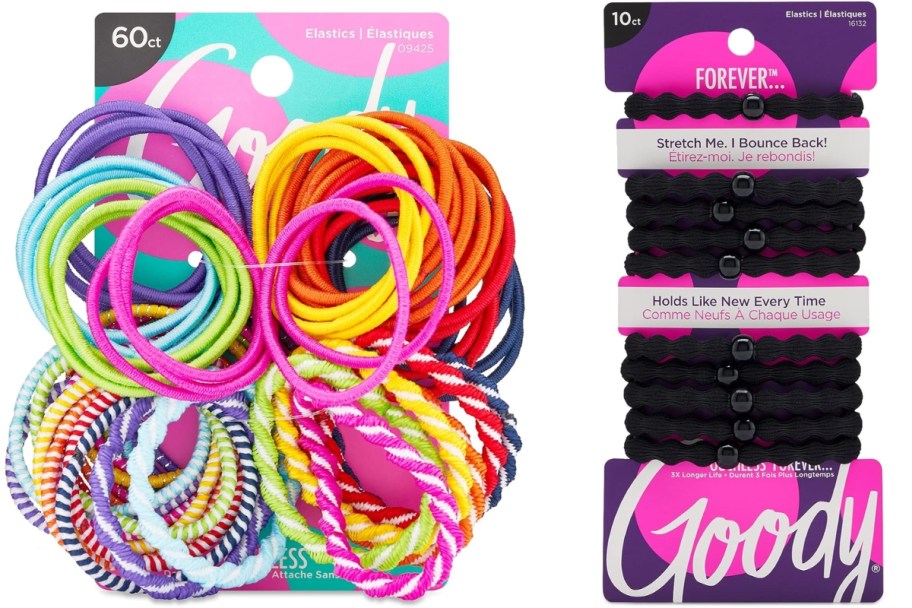 goody ouchless kids and women's hair tie packs