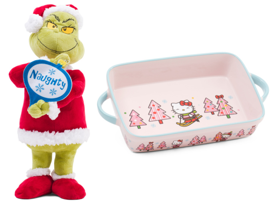 Grinch Greeter and Hello Kitty Baking Pan