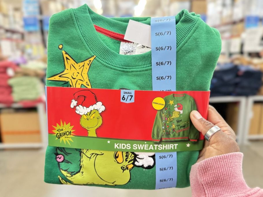 Sam’s Club Kids Clothing Sale | Grinch Sweatshirt Only $10.98 & More Festive Finds!