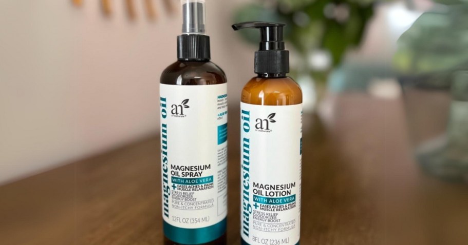 ArtNaturals Magnesium Oil Spray & Lotion Set JUST $11 Shipped on Amazon (Reg. $30)